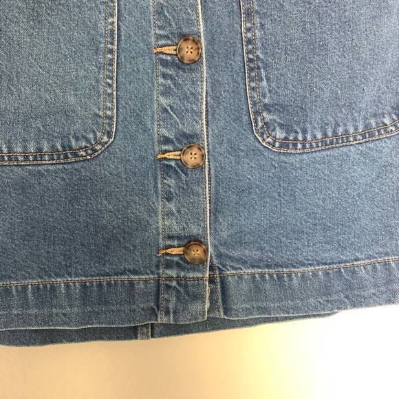 Free People We The Free Don’t Get Me Wrong Denim Button Down Skirt Size 31 - Picture 8 of 10